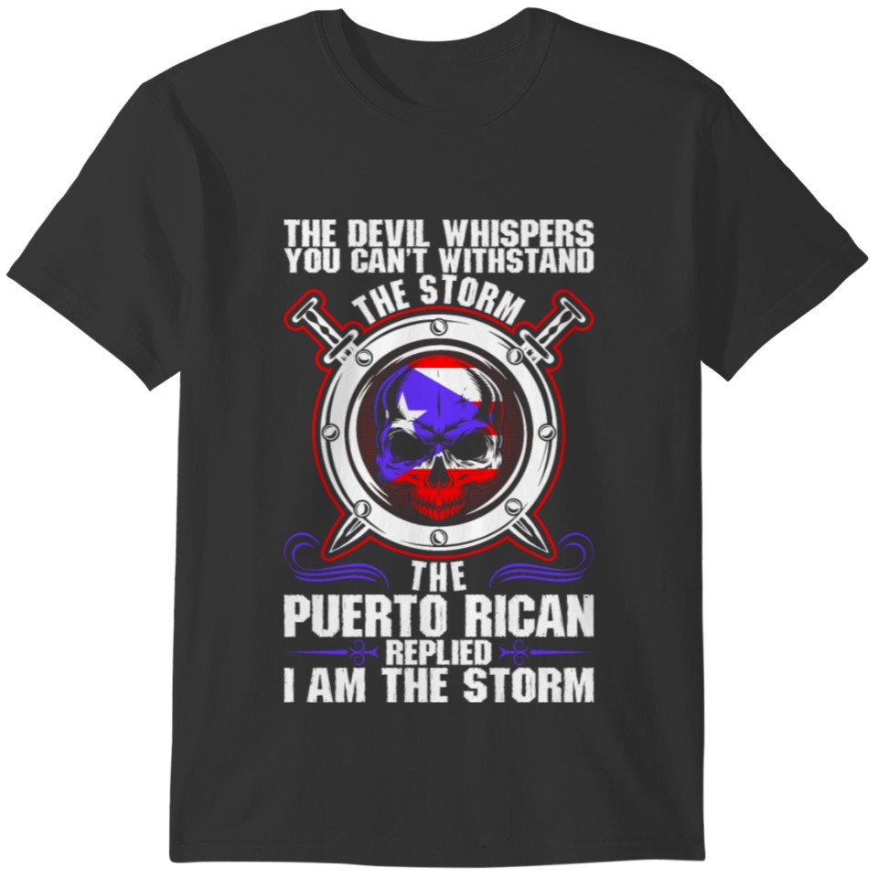 The Devil Whispers You Cant Withstand The Storm Pu T-shirt
