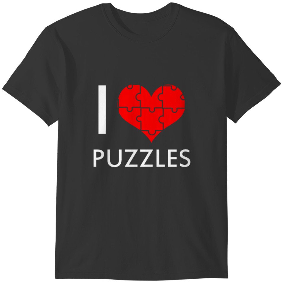 Puzzles Gifts - I Love Puzzles T-shirt