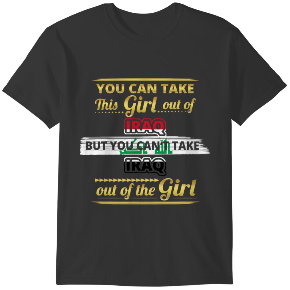 Geschenk aus liebe herkunft girl IRAQ T-shirt