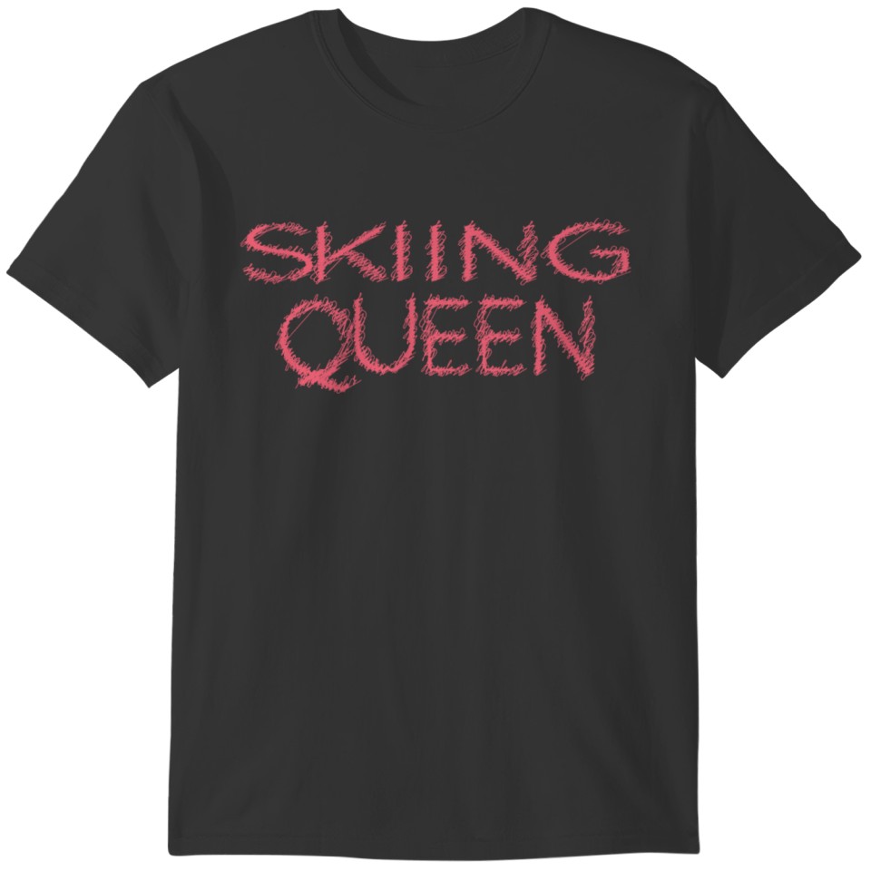 Skiing Queen Womans Mothers Mom Day T-shirt
