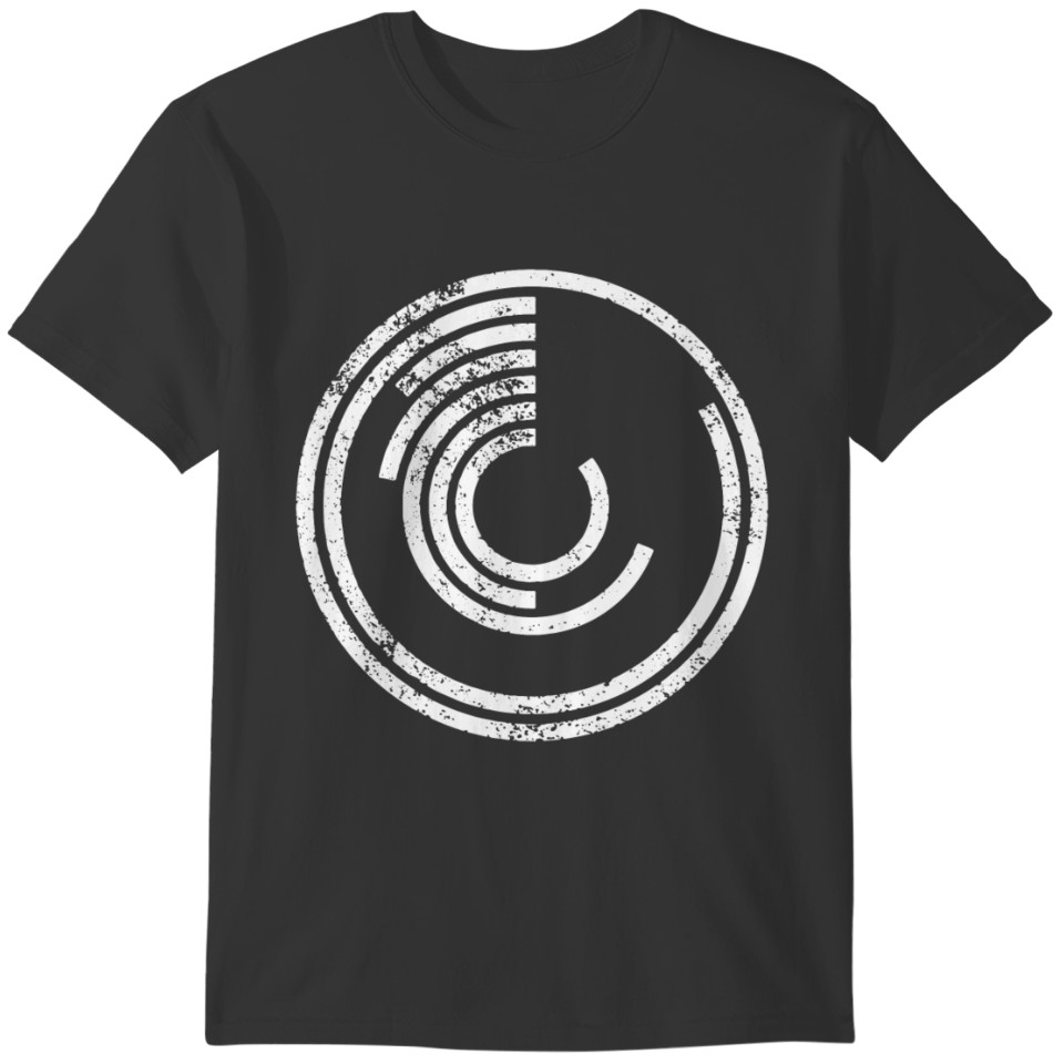 CIRCLES KREISE GRUNGE T-shirt
