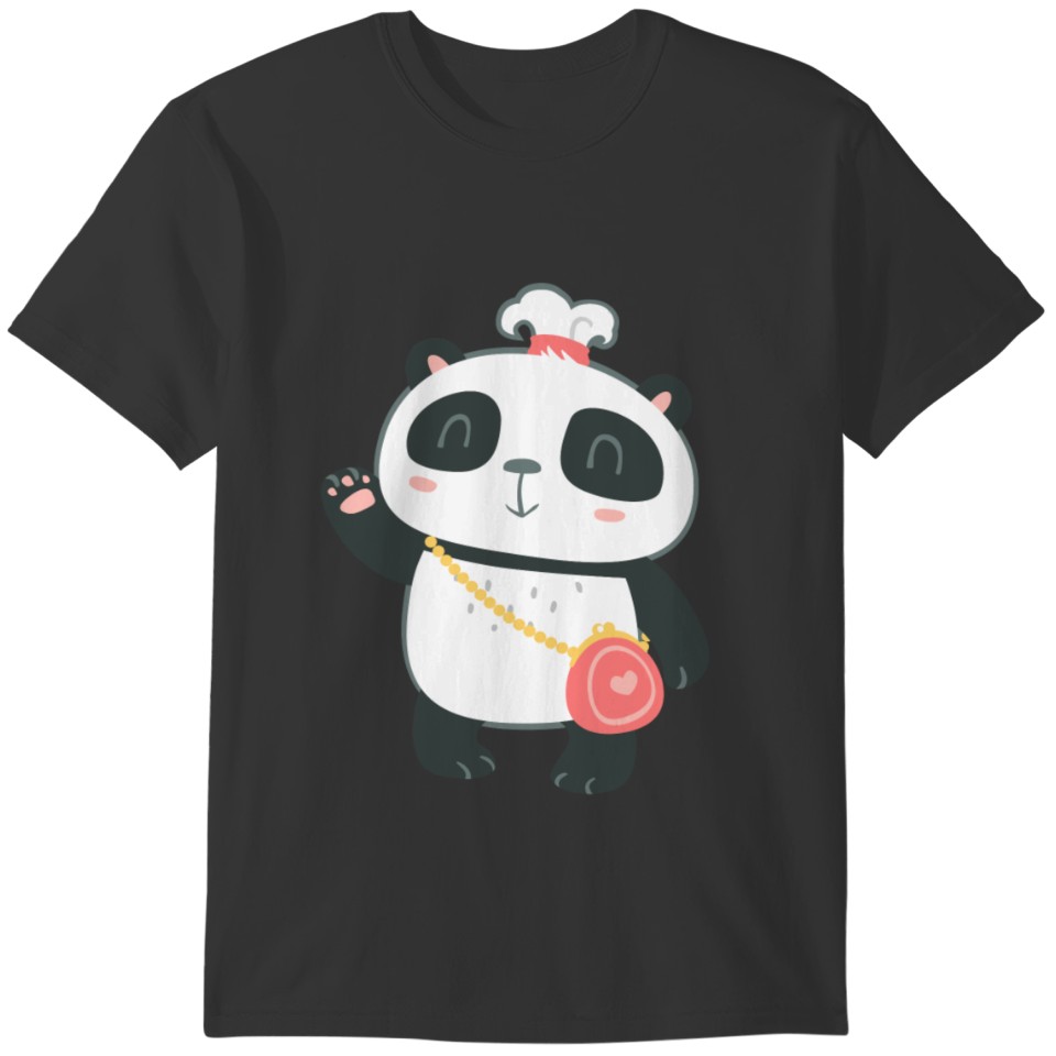 Sweet Panda Family Girl 1 T-shirt