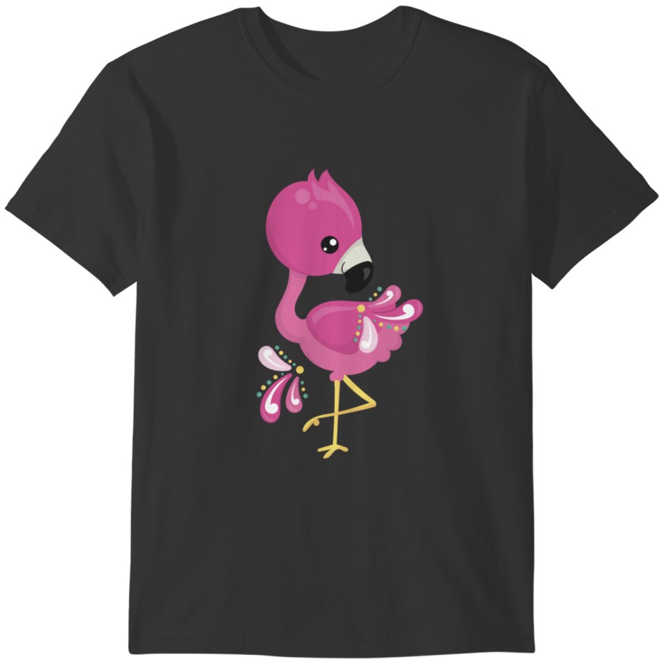 Cute Pink Flamingo T-shirt