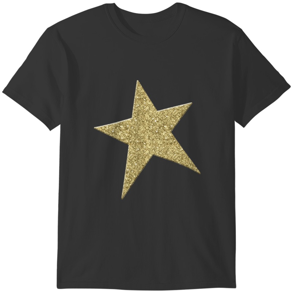 GOLD METALLIC STAR T-shirt