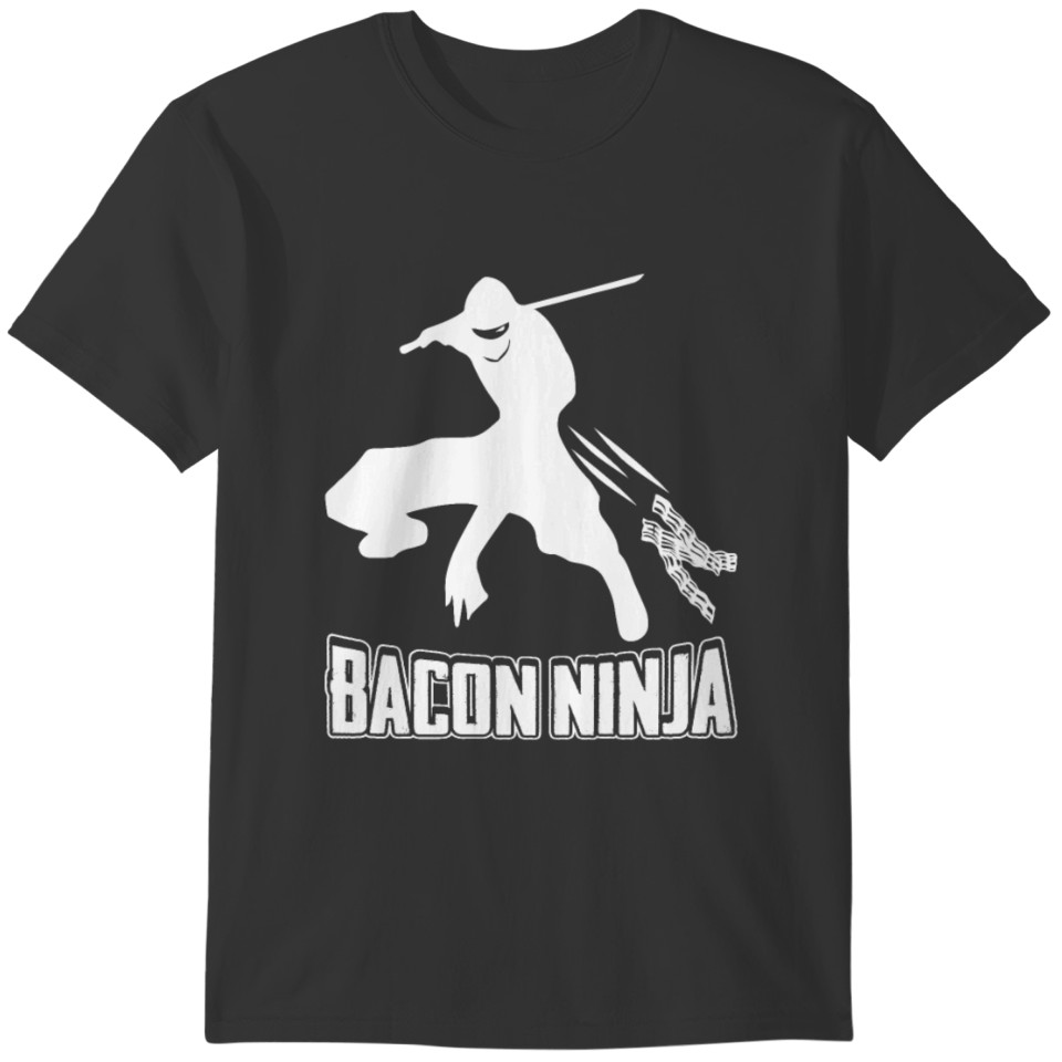 Bacon Ninja T-Shirt - Japanese Ninja Bacon Fighter T-shirt