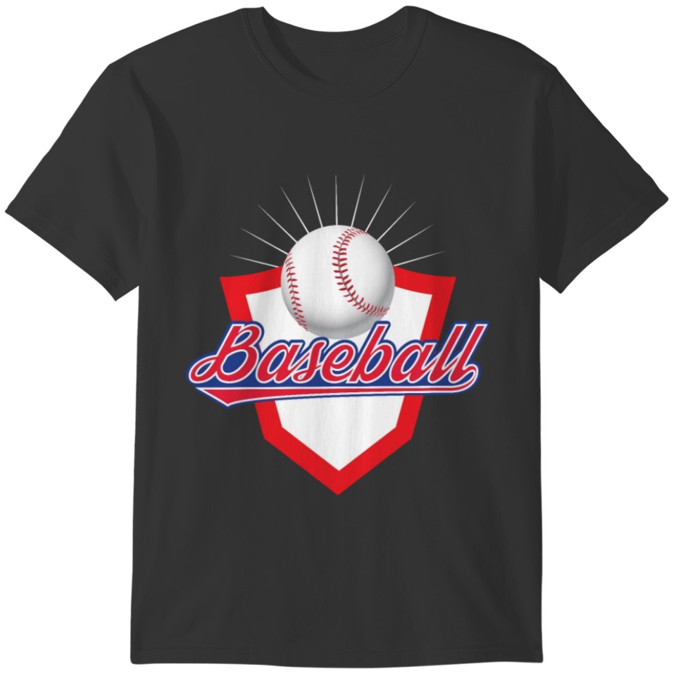 Baseball in cool 3D Design Gift T-shirt