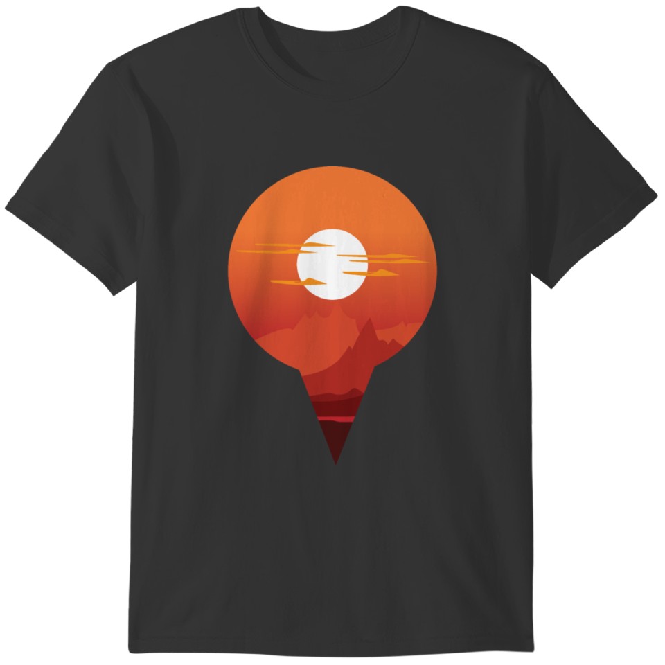 Abstract Location Nature T-shirt