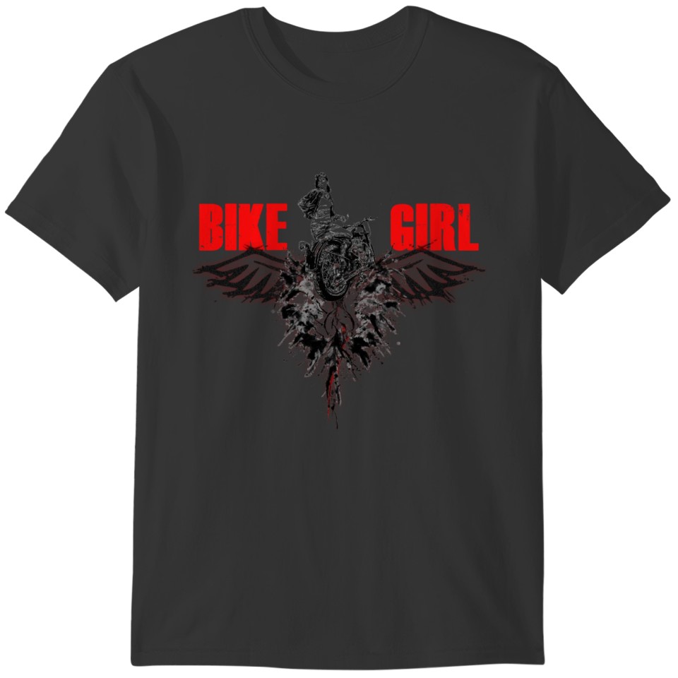 Motorcycle girl T-shirt