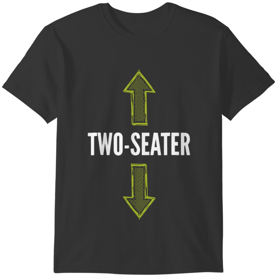 men two seater bike T-shirt