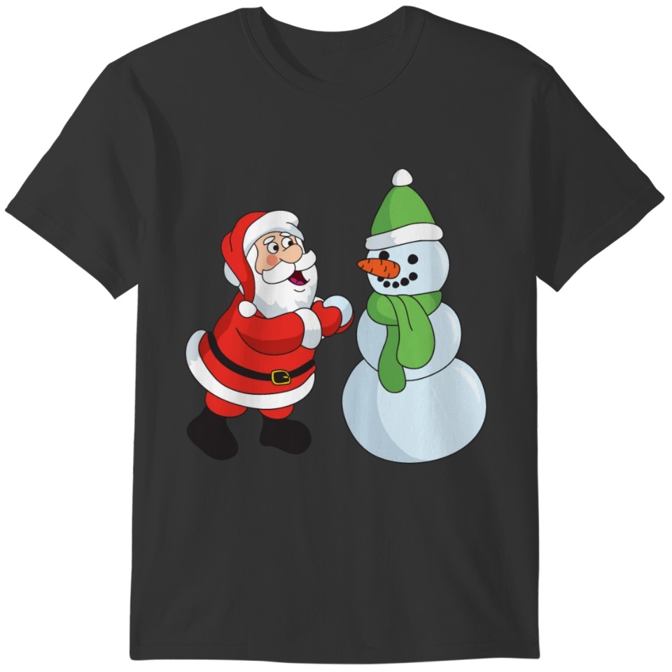 Funny Cool Cute Snowman Winter Snow Christmas Xmas T-shirt