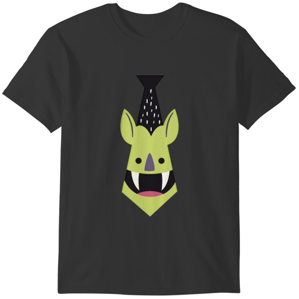 Funny Monster Tie Shirt Spooky Halloween Tee Gift T-shirt