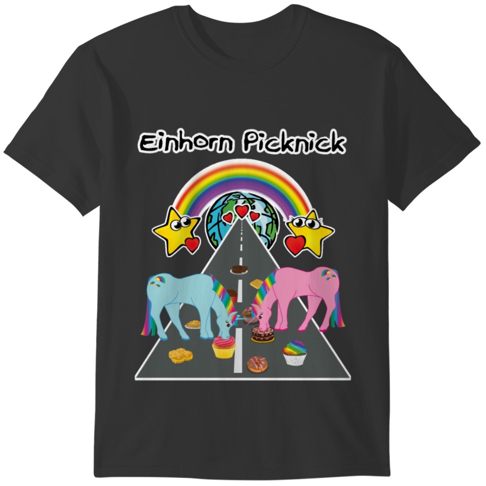 Unicorn Picnic On The Street T-shirt
