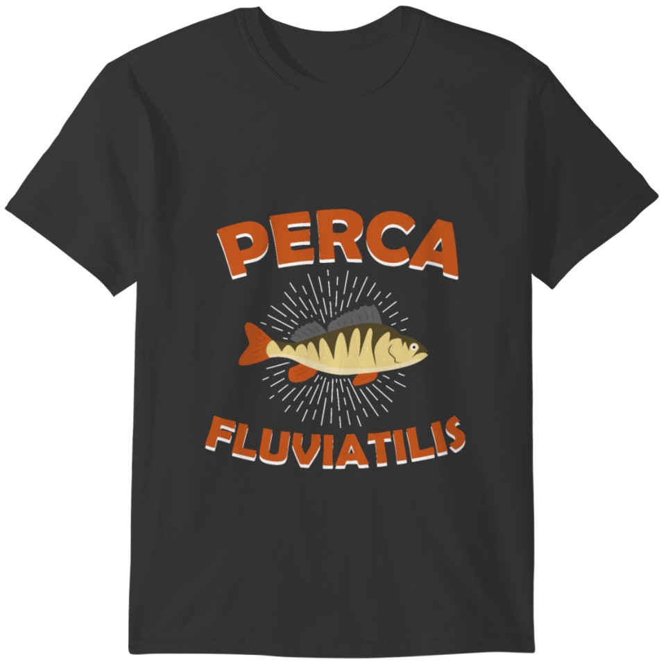Perch Gift Fishing lure minnow perca fluviatilis T-shirt
