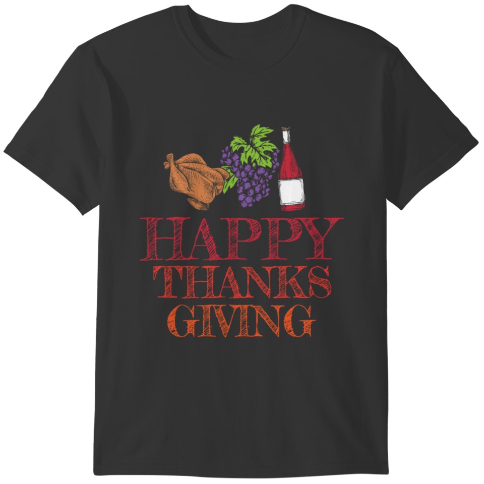 happy thanks giving T-shirt