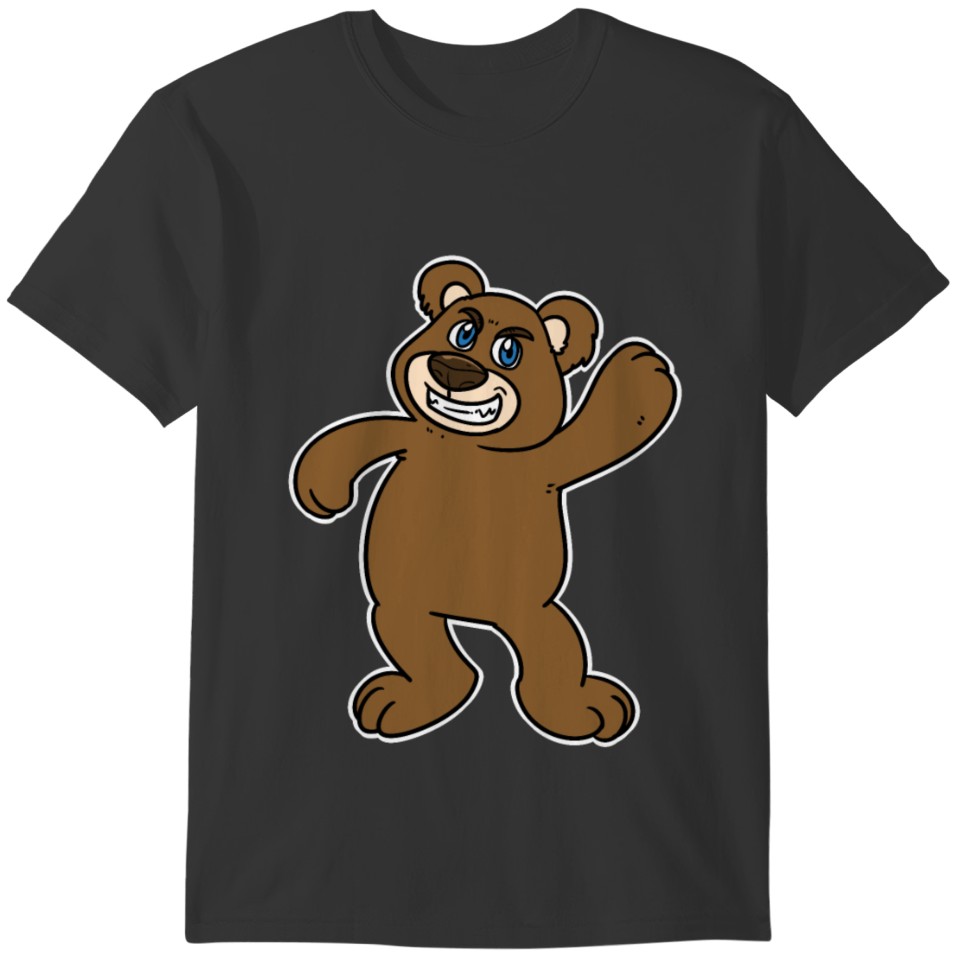Bear Funny Gift Pole Brown North Panda Cool T-shirt