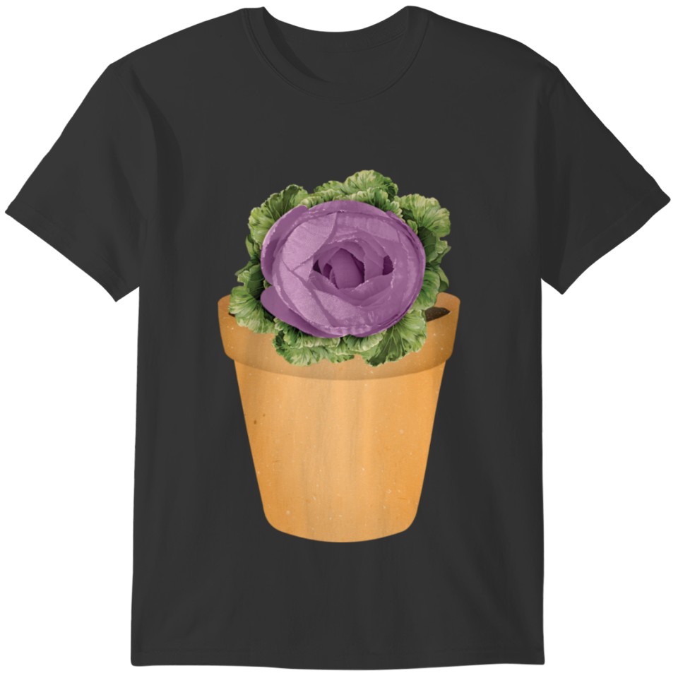 floral plant gardener garden hobby love bucket tub T-shirt