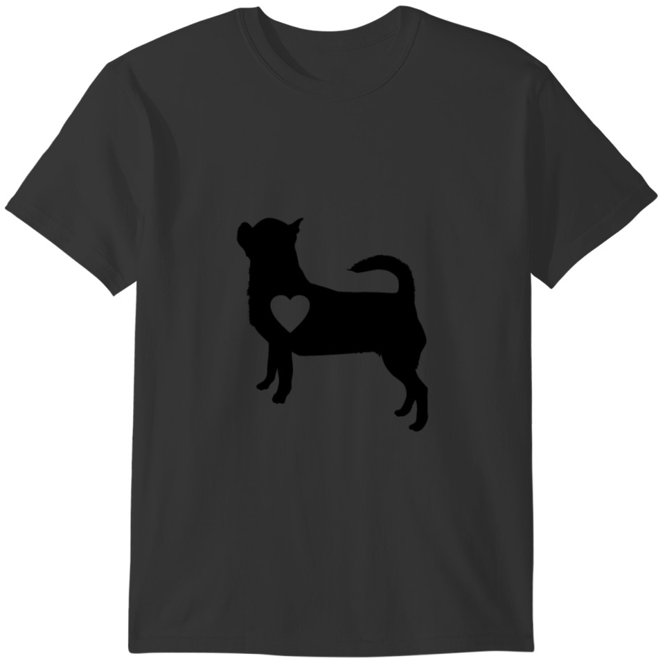Chihuahua love heart, dog, dog mom, dog dad, gift T-shirt