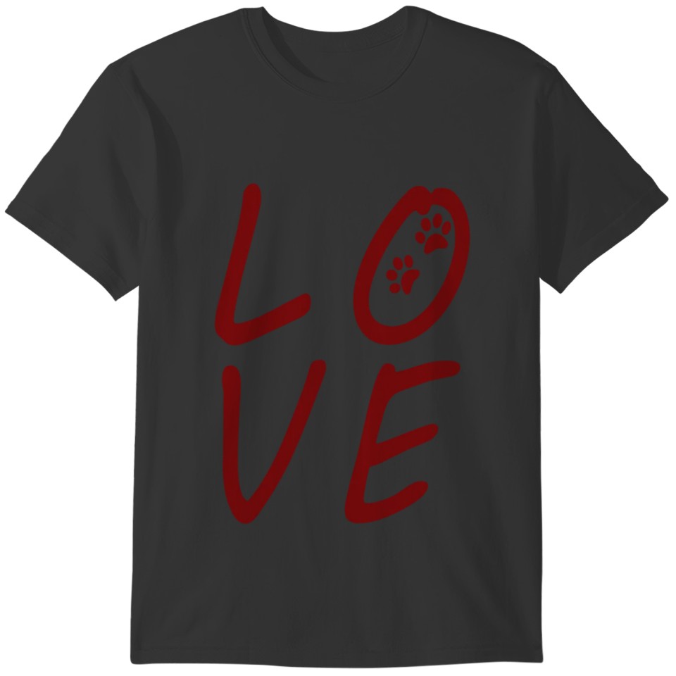 Love paw dog shirt for dog lovers T-shirt