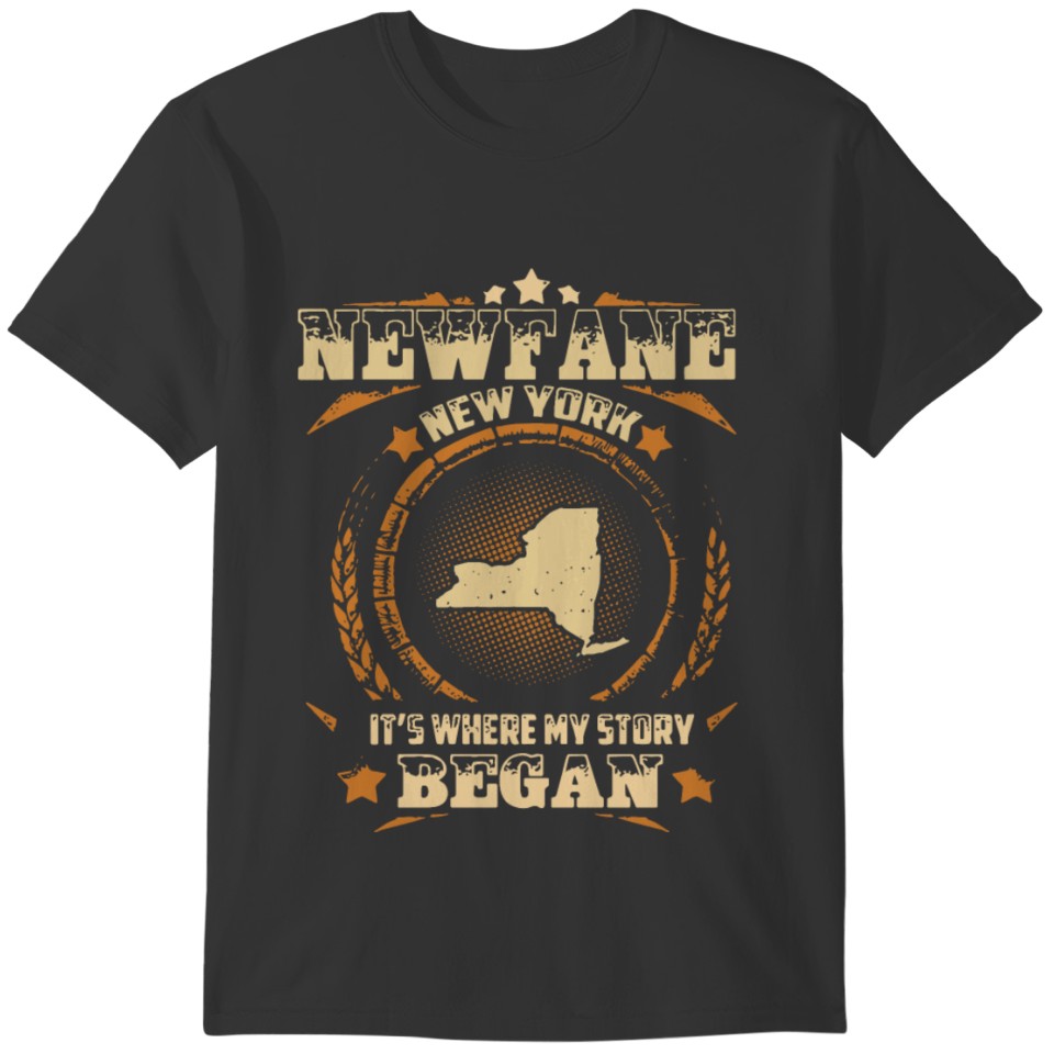 Newfane New York it is where my story began father T-shirt