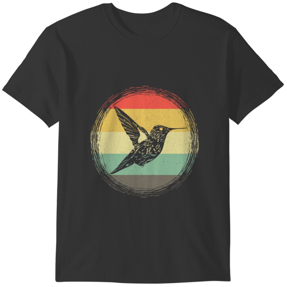 hummingbird retro gift T-shirt