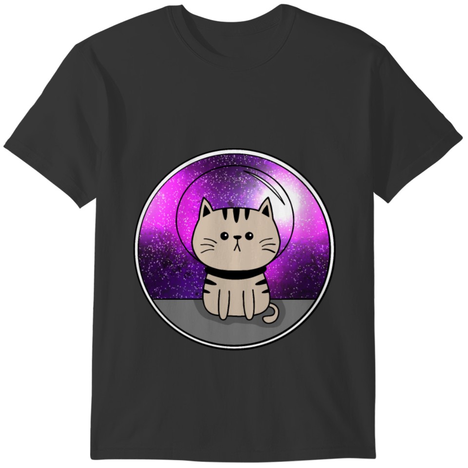 Cat space astronaut spaceman gift T-shirt
