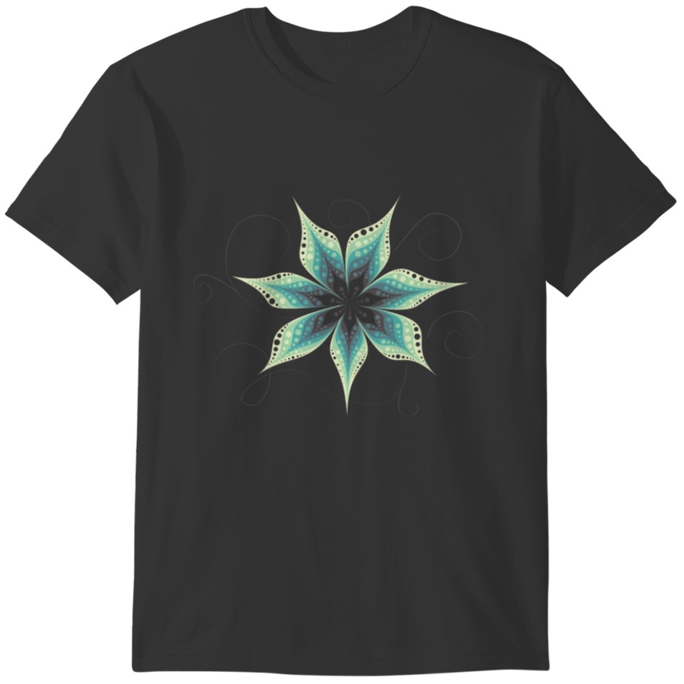 Abstract Flower Art Colorful Stylish Painting T-shirt