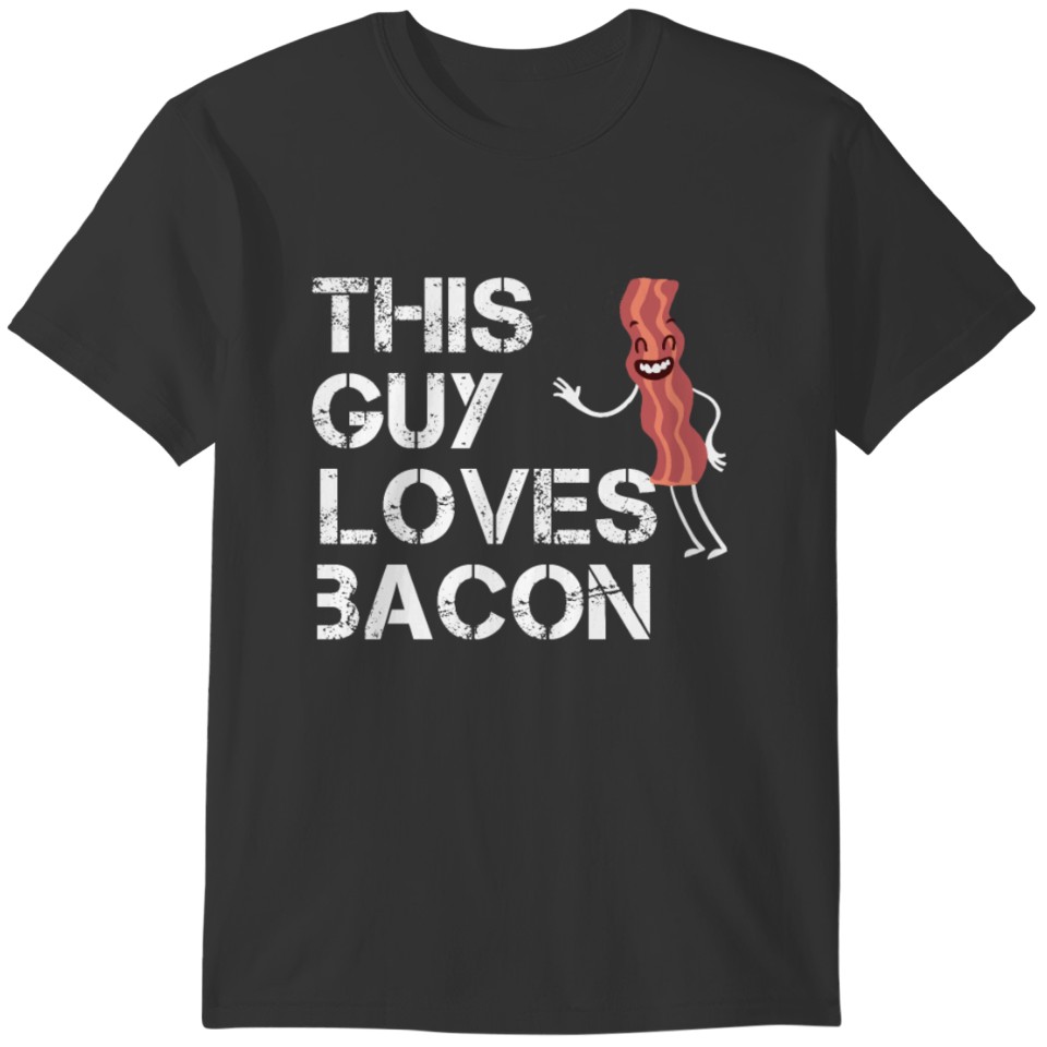 Funny Bacon Lover Anti-Vegetarian Shirt For Men T-shirt