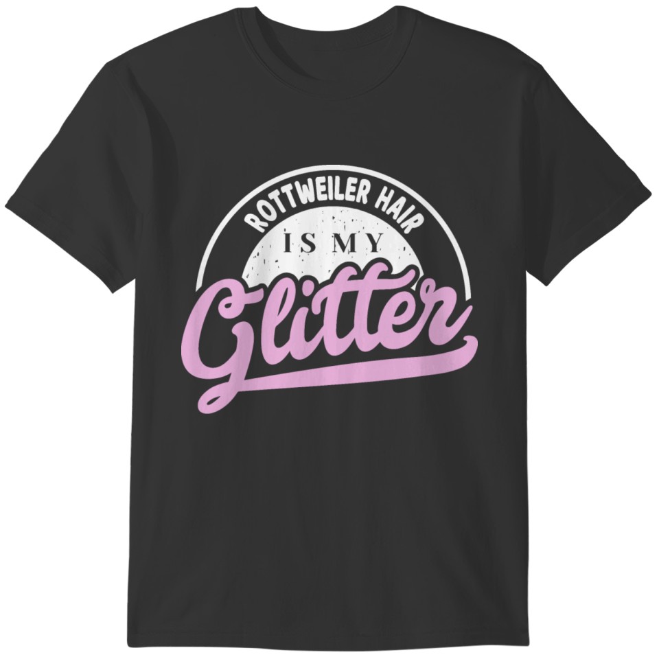 Rottweiler Dog Glitter Fun Comic Cute Owner Gifts T-shirt