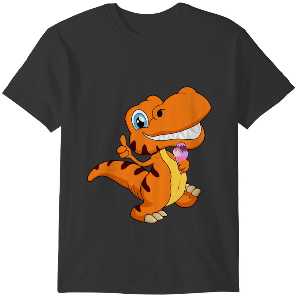 Tyrannosaurus Rex with delicious ice cream T-shirt