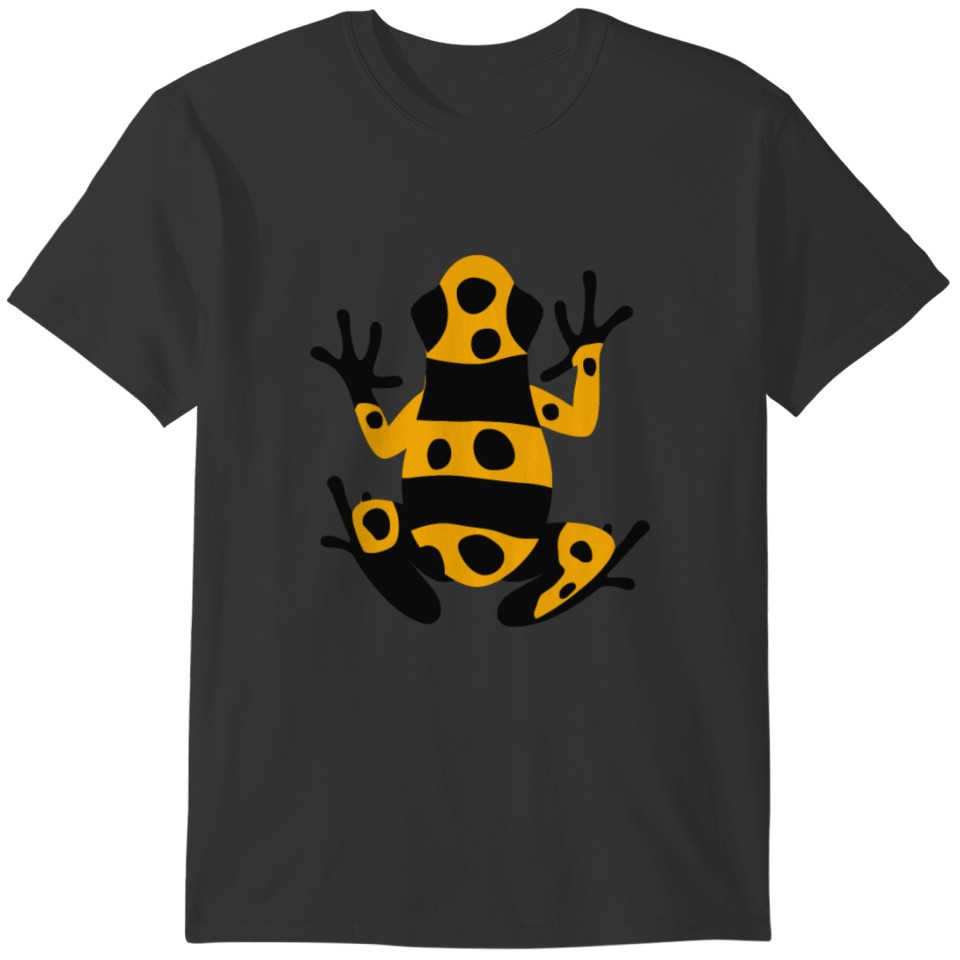 Yellow Black Frog funny tshirt T-shirt