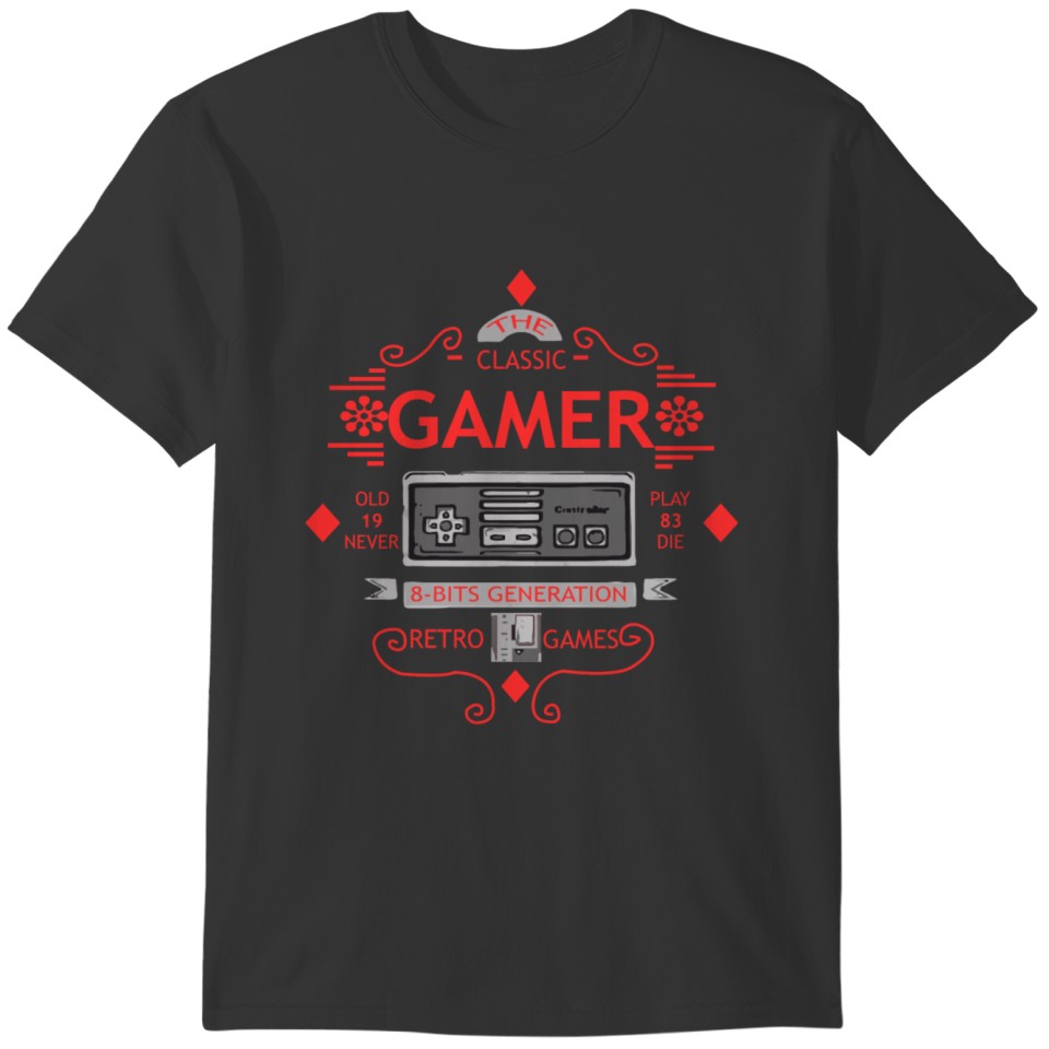 THE CLASSIC GAMER Games Gift T-shirt
