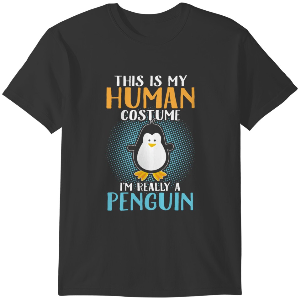 Penguin Human Costume Cute Aquatic Bird Cool Gift T-shirt
