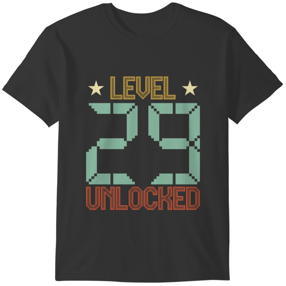 Level Unlocked 29th Birthday Gift T-shirt