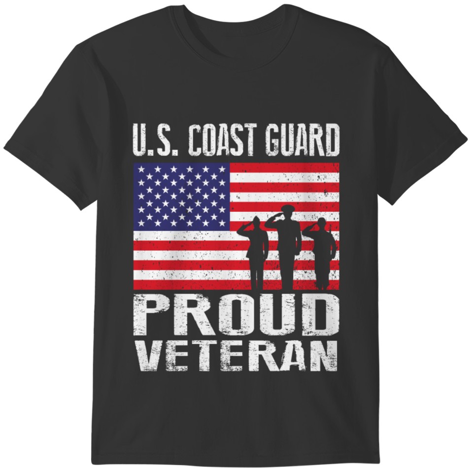 Proud Veteran US Coast Guard Patriotic Shirt T-shirt