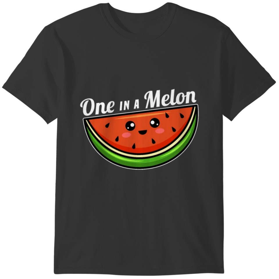 One in a Melon Party funny Family Watermelon gift T-shirt
