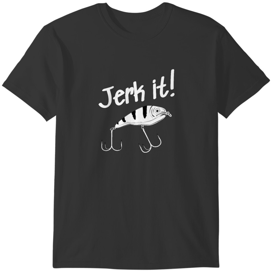 Jerkbait Junkie Fishing Perch Musky Streetfishing T-shirt