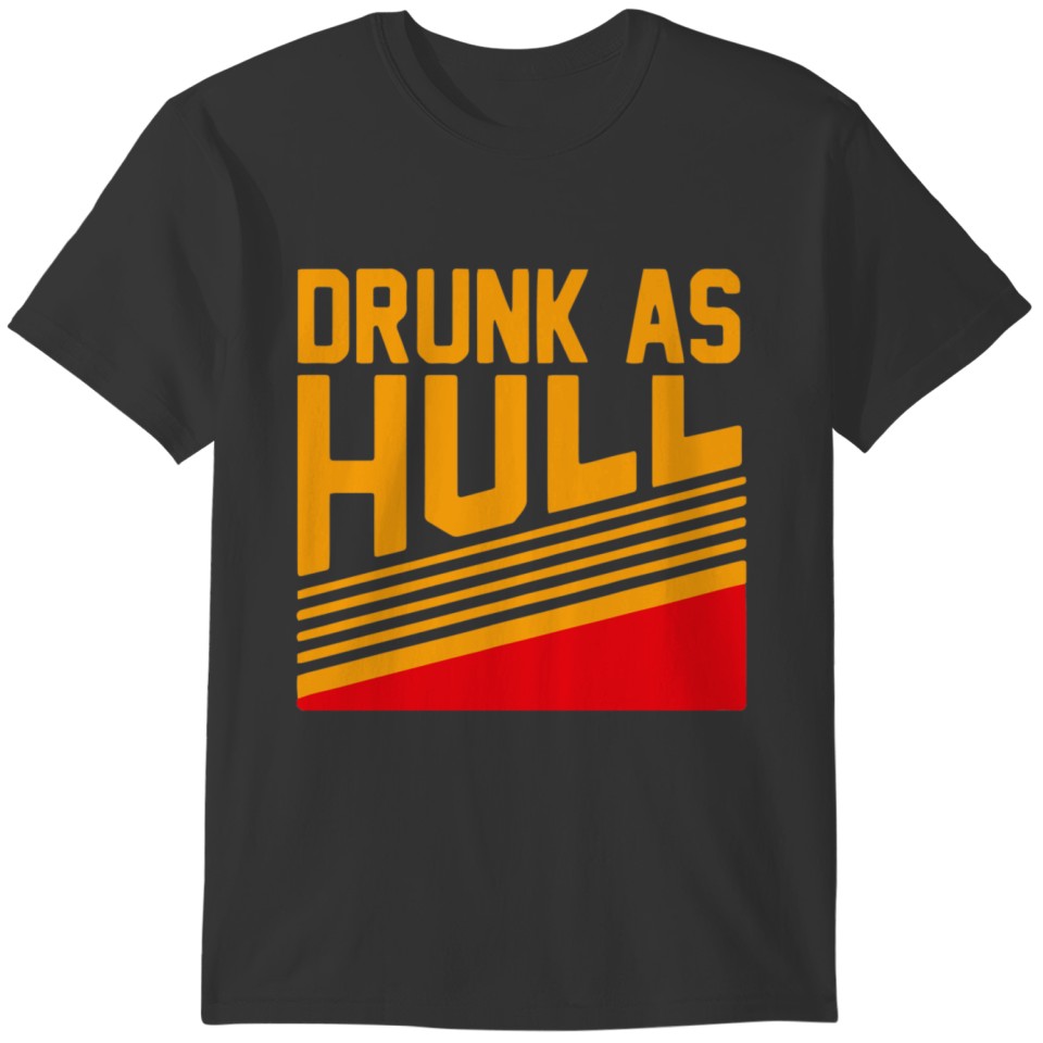 Drunk As Hull Hockey logo T-shirt
