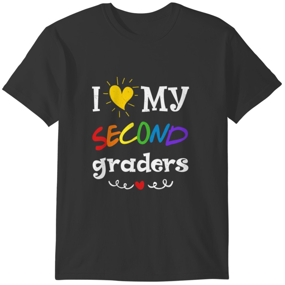 I Love My Second Graders Shirt Back to School T-shirt
