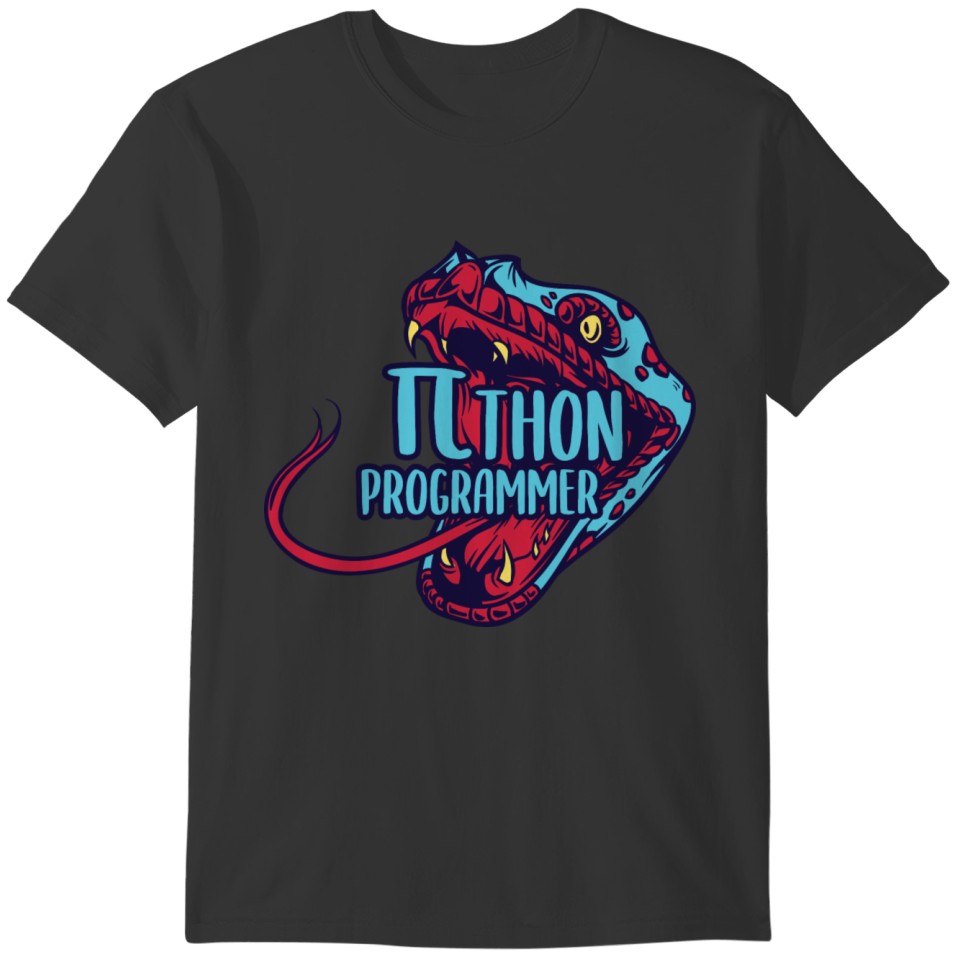 Python Programmer Funny Snake Math Pun T-shirt
