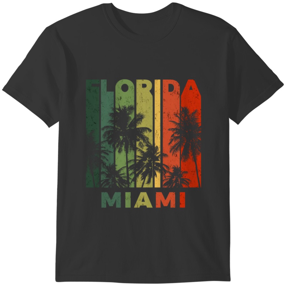 Vintage Miami Beach Vacation Merchandise T-shirt