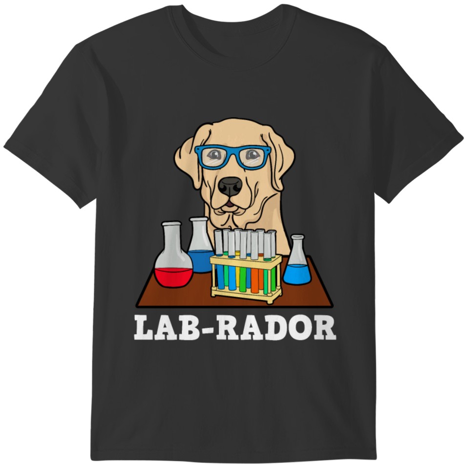 Labrador Dog Lab-Rador Chemistry Chemical Gift T-shirt