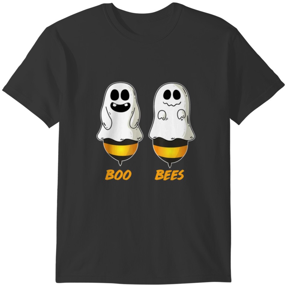 Boo Bees Shirt Funny Halloween Matching Couple Her T-shirt