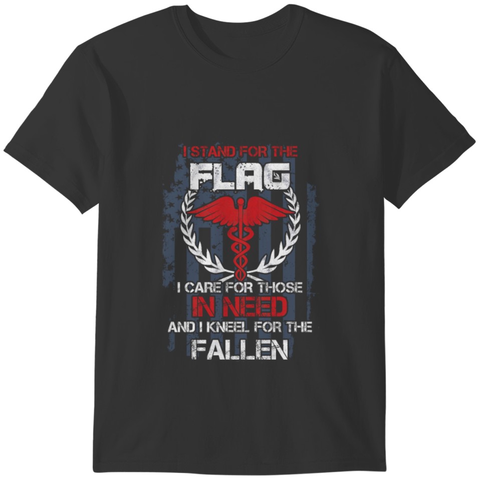 I Stand For The Flag Nurse CNA Medical Health T-shirt