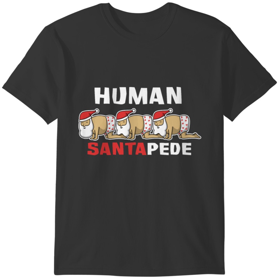 Santa Claus Human Santapede T-shirt