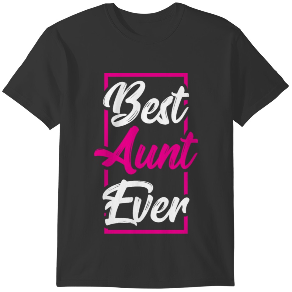 Aunt Auntie Pink B.A.E. Best Aunt Ever Birthday T-shirt
