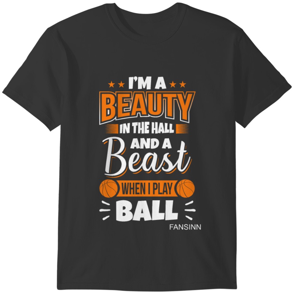 Basketball sports ballgame basket player gift T-shirt