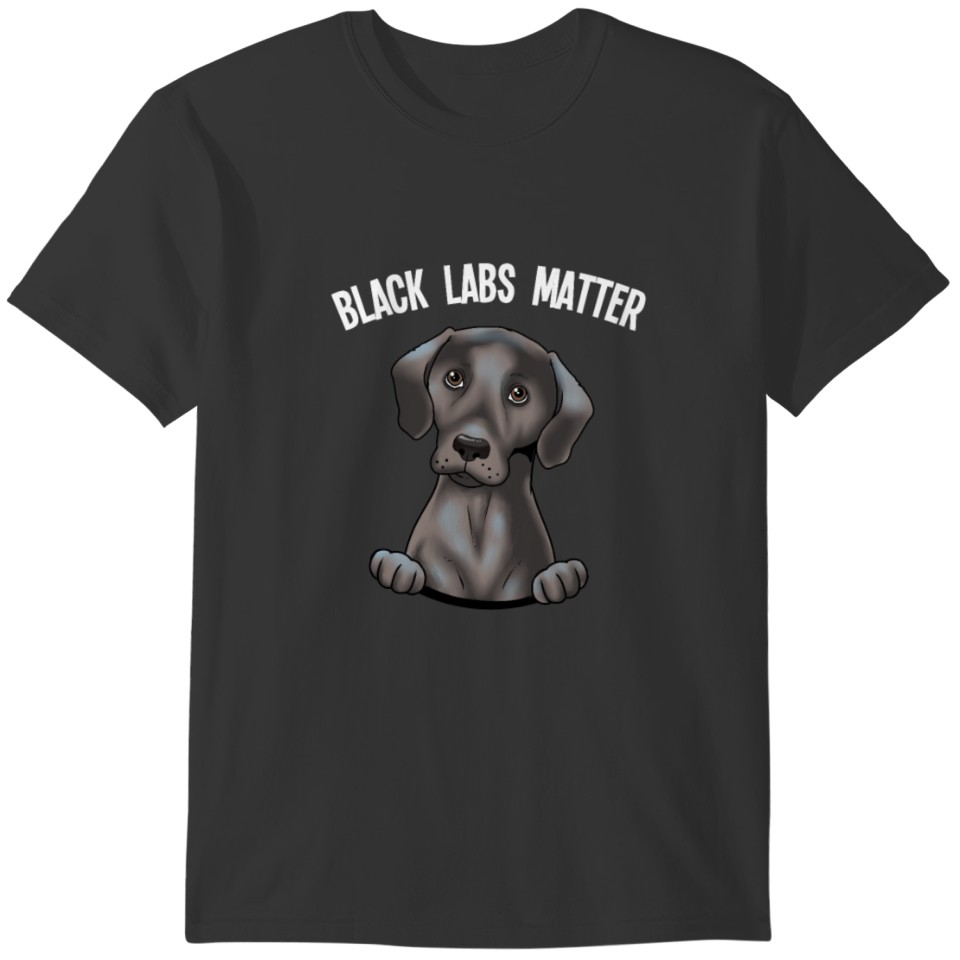 Labrador Retriever Gift Yellow Black Labs Matter T-shirt
