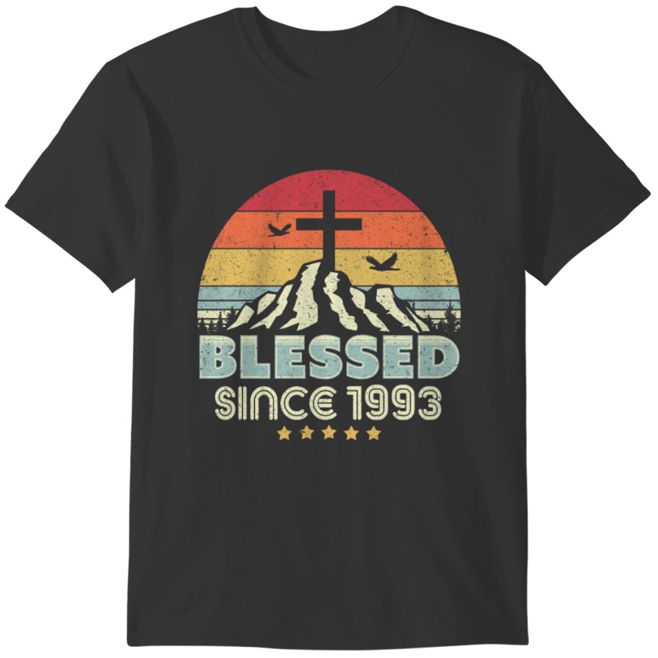 Blessed Since 1993 Print. Vintage, Christian T-shirt