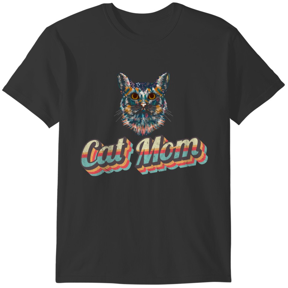 cat mom T-shirt
