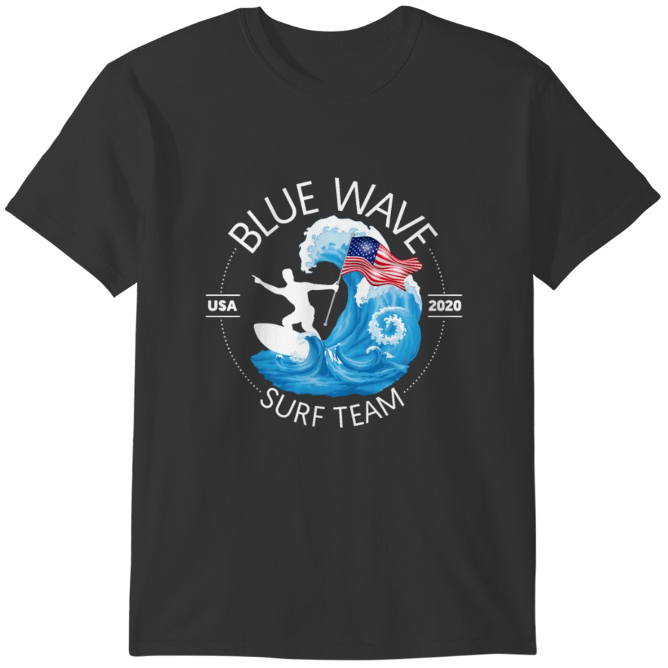 Blue Wave Surf Team USA 2020 Election T-shirt